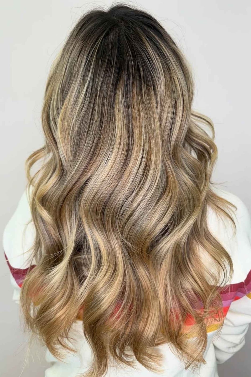 Mid-Back Lighter Brown With Golden Blonde Highlights Mid-Back Lighter Brown With Golden Blonde Highlights — Simple Honey Highlights