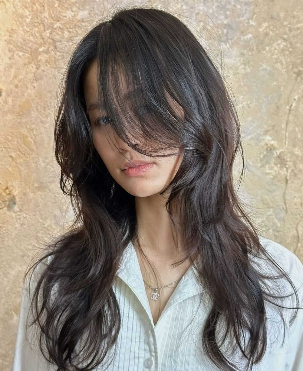 Textured Shirt Complements Soft Hush Cut — Simple Hush Cut