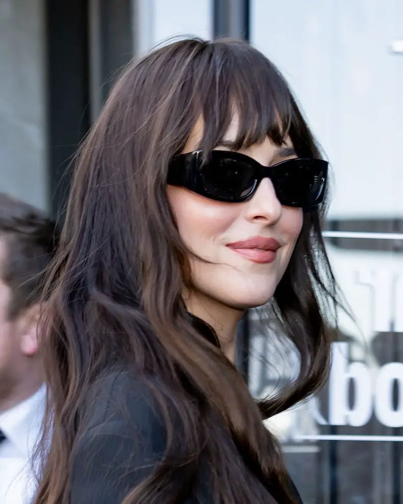 Black Blazer With Wavy Bangs — Simple Hush Cut