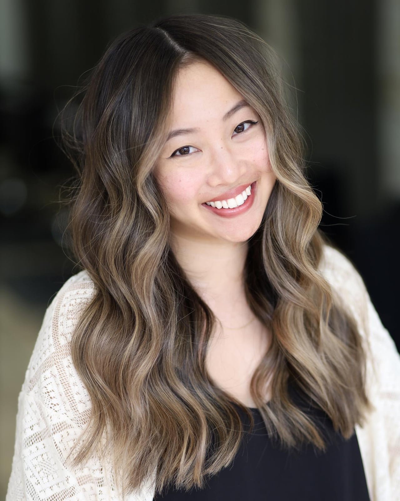 Collarbone Lob With Blonde Balayage — Simple Japanese Hair