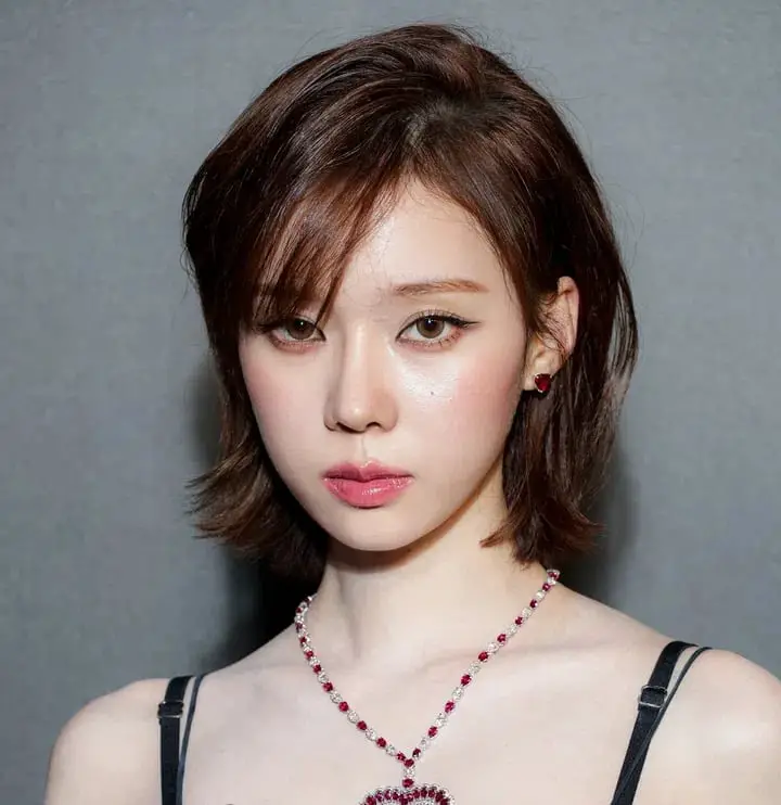 Black Ear-Length Bob With Short Bangs — Simple Japanese Hair