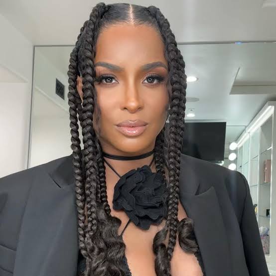 Large Thick Box Braids Wavy Ends — Simple Jumbo Braids