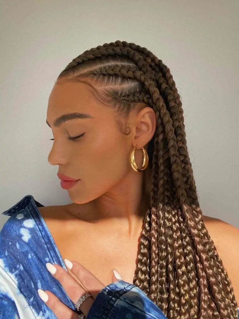 Medium Brown Large Uniform Braids Medium Brown Large Uniform Braids — Simple Large Braids