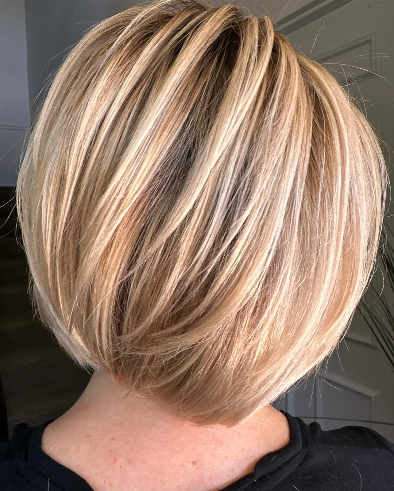 Short Stacked Blonde Bob Short Stacked Blonde Bob — Simple Layered Bob Hairstyles