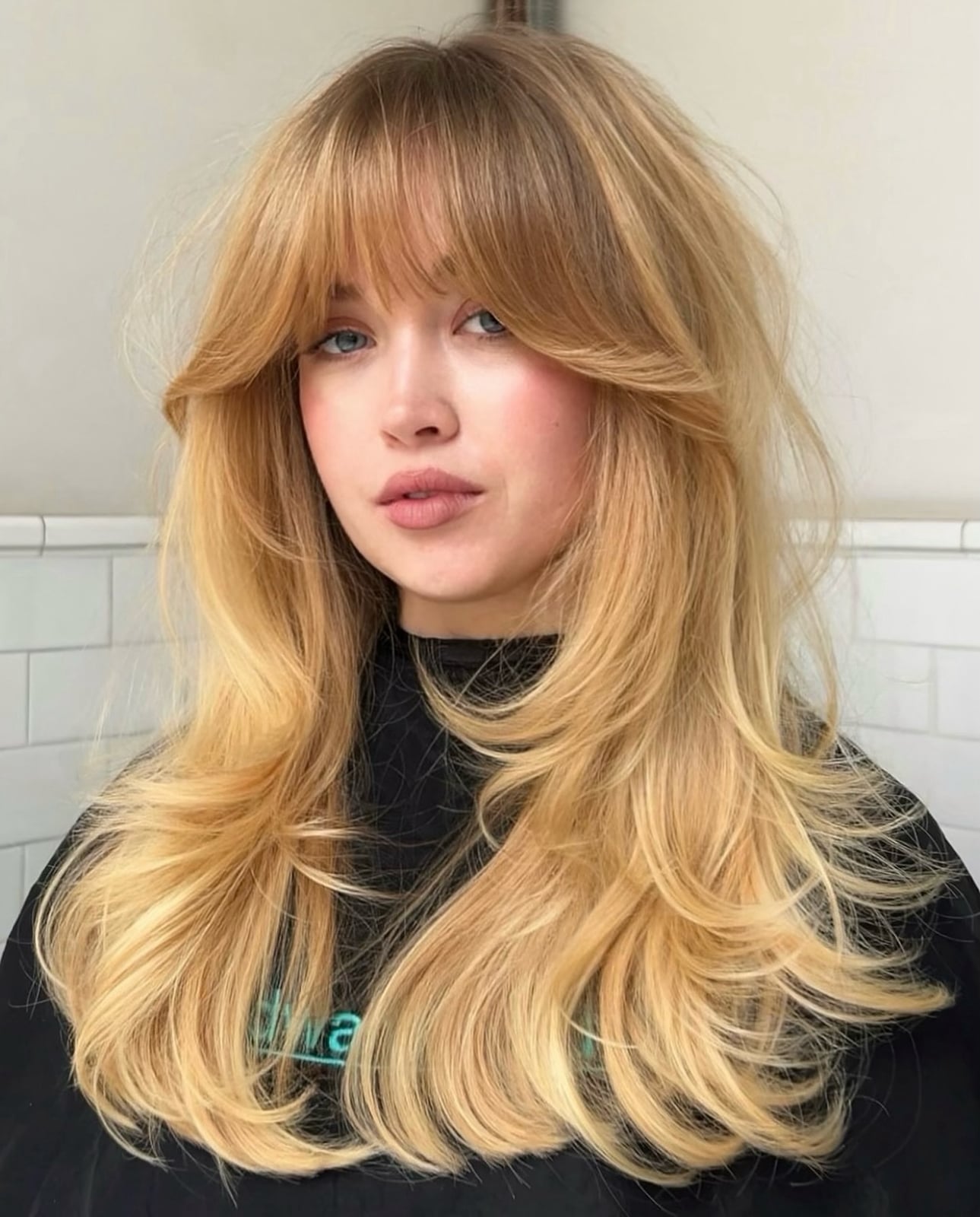 Shoulder Length Layered Shag With Root Shadow Shoulder Length Layered Shag With Root Shadow — Simple Layered Haircuts for Medium Hair