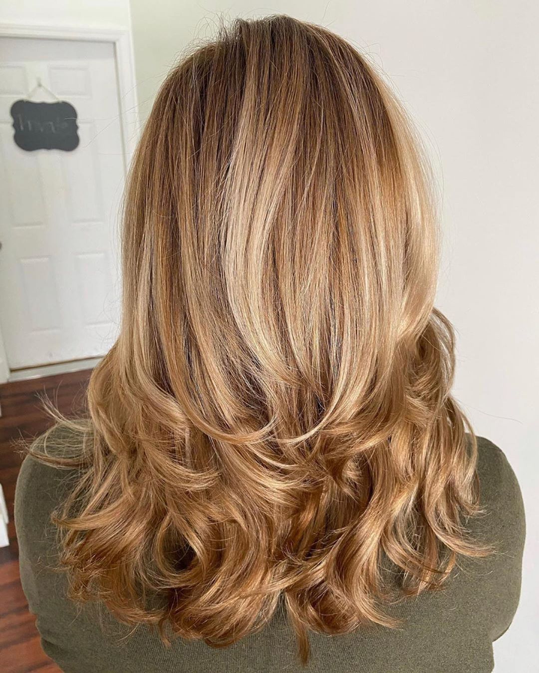 Back View Long Layers With Shape Back View Long Layers With Shape — Simple Layers Hairstyles