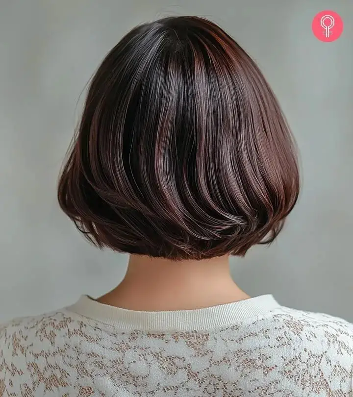 Stacked Dark Brown Bob Stacked Dark Brown Bob — Simple Lengths Bob