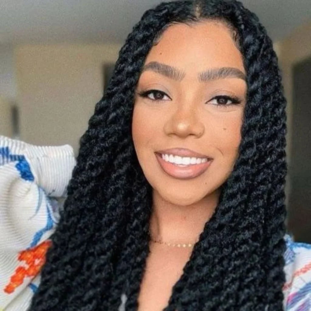 Collarbone Length Wavy Twists With Full Volume — Simple Marley Twists Hairstyles