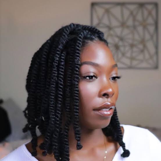Collarbone Length Coily Twists — Simple Marley Twists Hairstyles