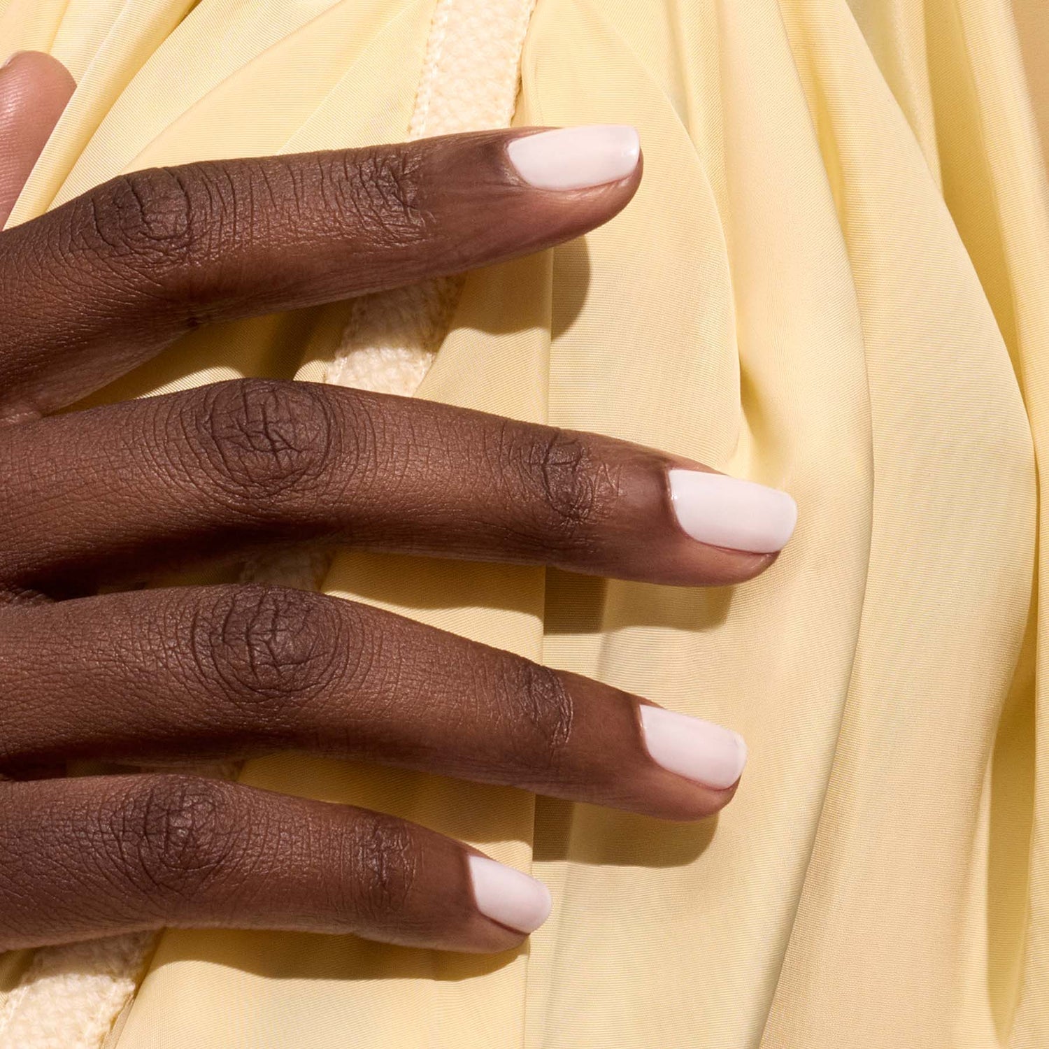 Light Pinkish-White Short Square Nails Light Pinkish-White Short Square Nails — Simple Milky White Nails