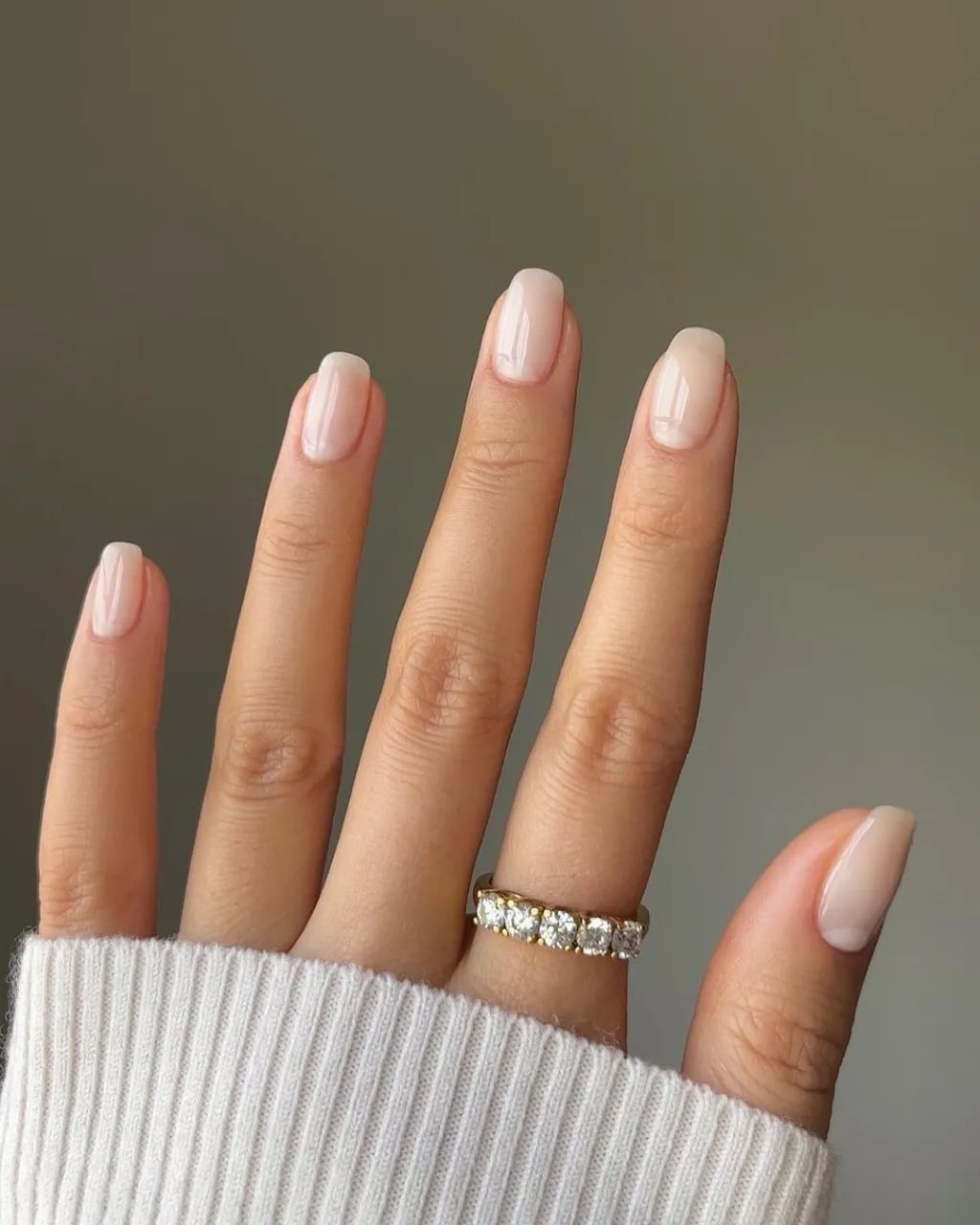 Milky White French Tip Medium Almond Nails Milky White French Tip Medium Almond Nails — Simple Milky White Nails