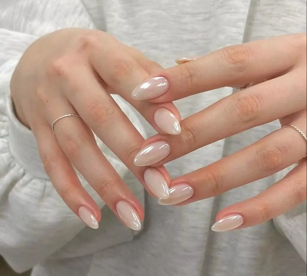 Winter White Nail Designs Winter White Nail Designs — Simple Milky White Nails