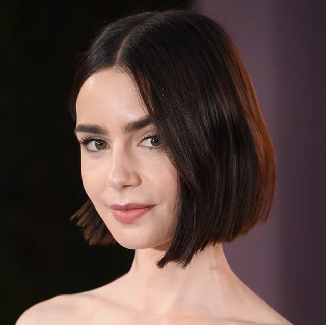 Chin Length Blunt Bob — Simple Mocha Hair