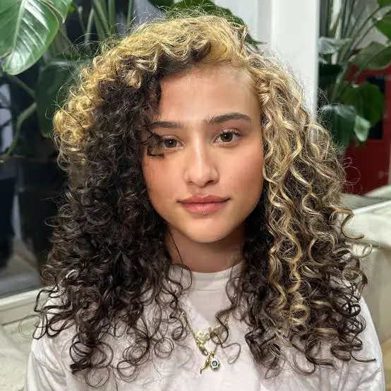 Money Piece Hair With White T-Shirt Money Piece Hair With White T-Shirt — Simple Money Piece