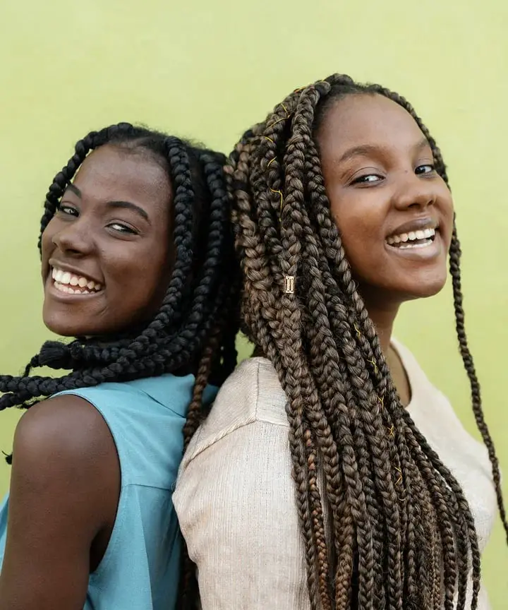 Box Braids With Gold Beads Box Braids With Gold Beads — Simple Natural Braids