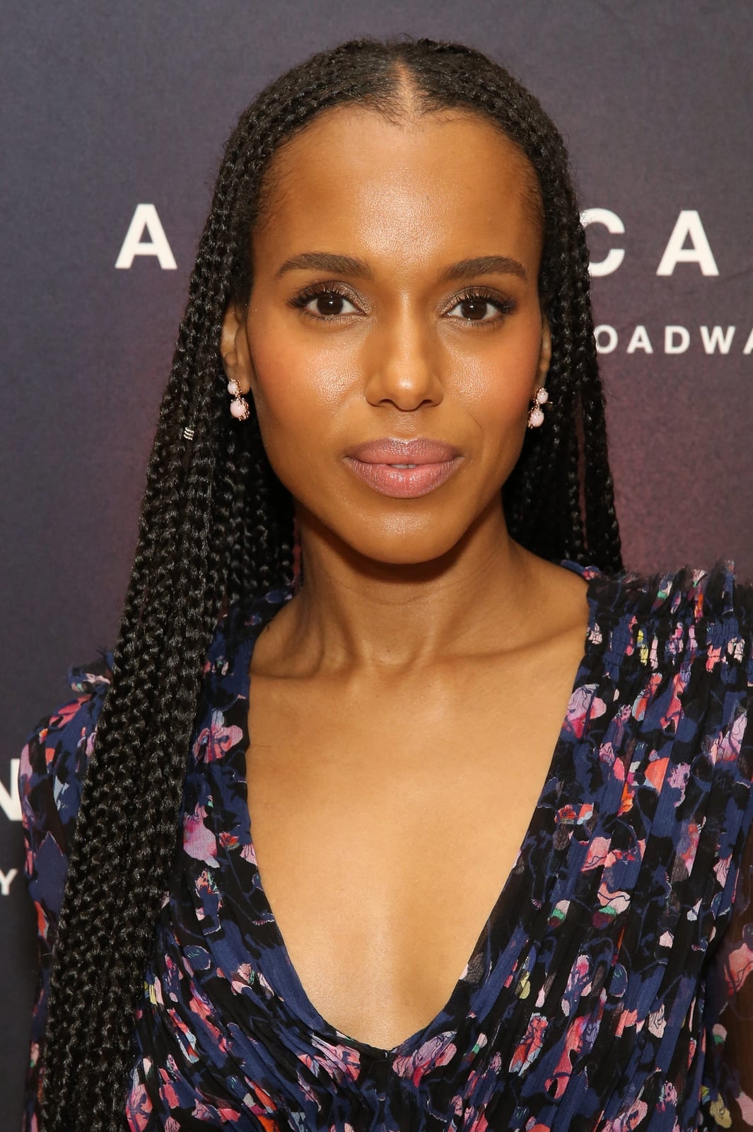 Tidy Mid-Back Black Box Braids, A Front View Of A Woman With Long — Simple Natural Hair Braids