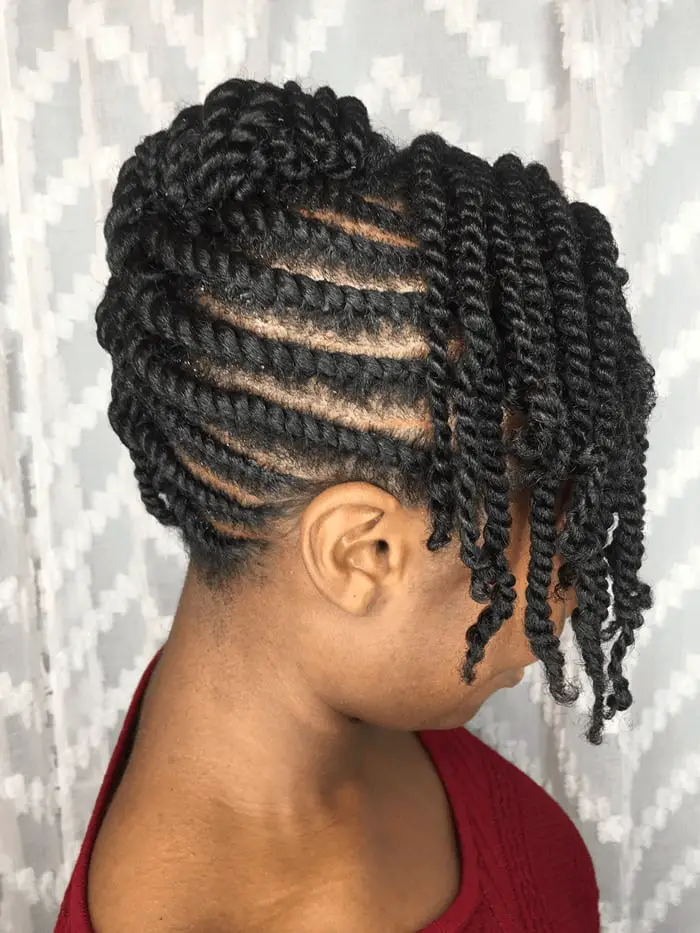 Shoulder Length Coily Twists — Simple Natural Hair Twists