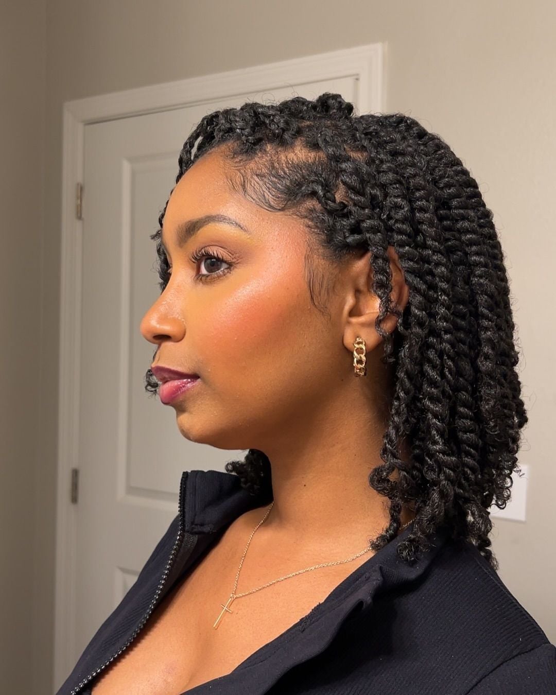 Uniform Mini Twists With Defined Ends — Simple Natural Hair Twists