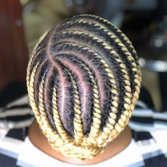 Updo With Twisted Bun And Gold Beads — Simple Natural Hair Twists