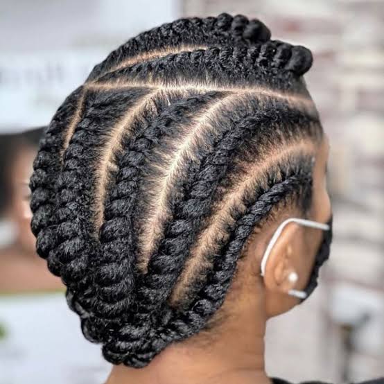 Sleek Flat Twists Side View — Simple Natural Twists