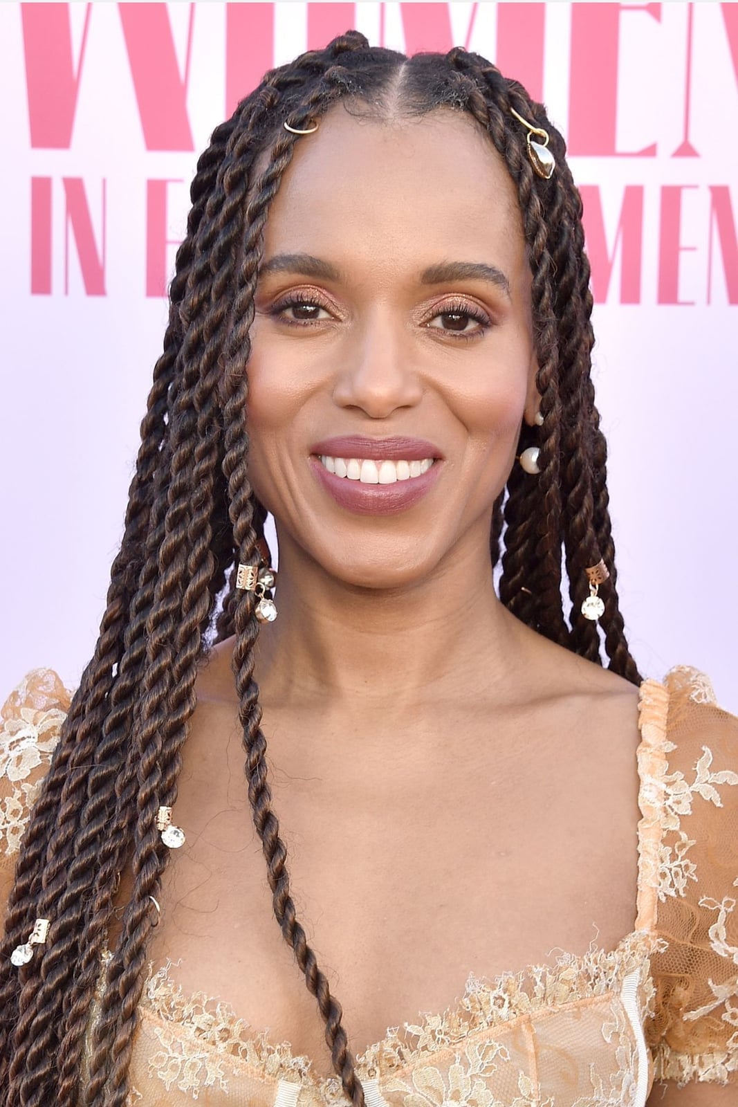 Mid-Back Twists With Decorative Accessories — Simple Natural Twists