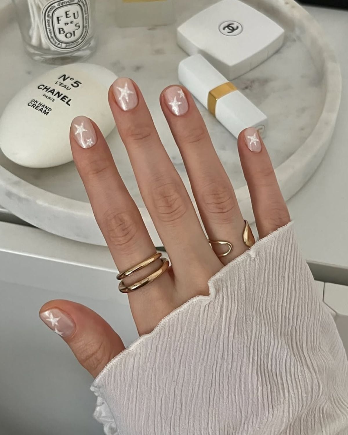Sheer Nude Long Almond French Sheer Nude Long Almond French — Simple Neutral Nails