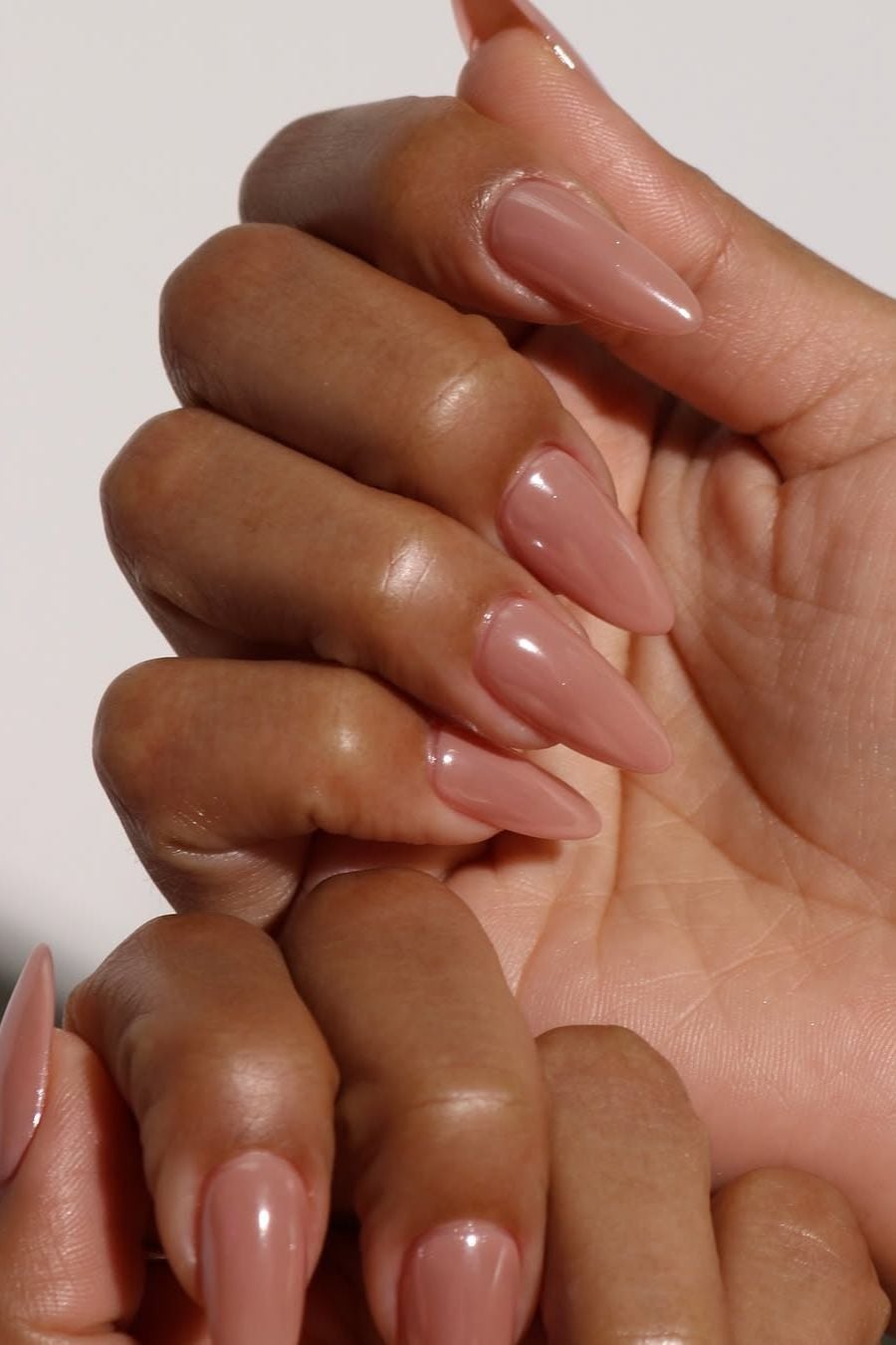 Dusty Rose Opaque Medium Almond — Simple Nude Nails