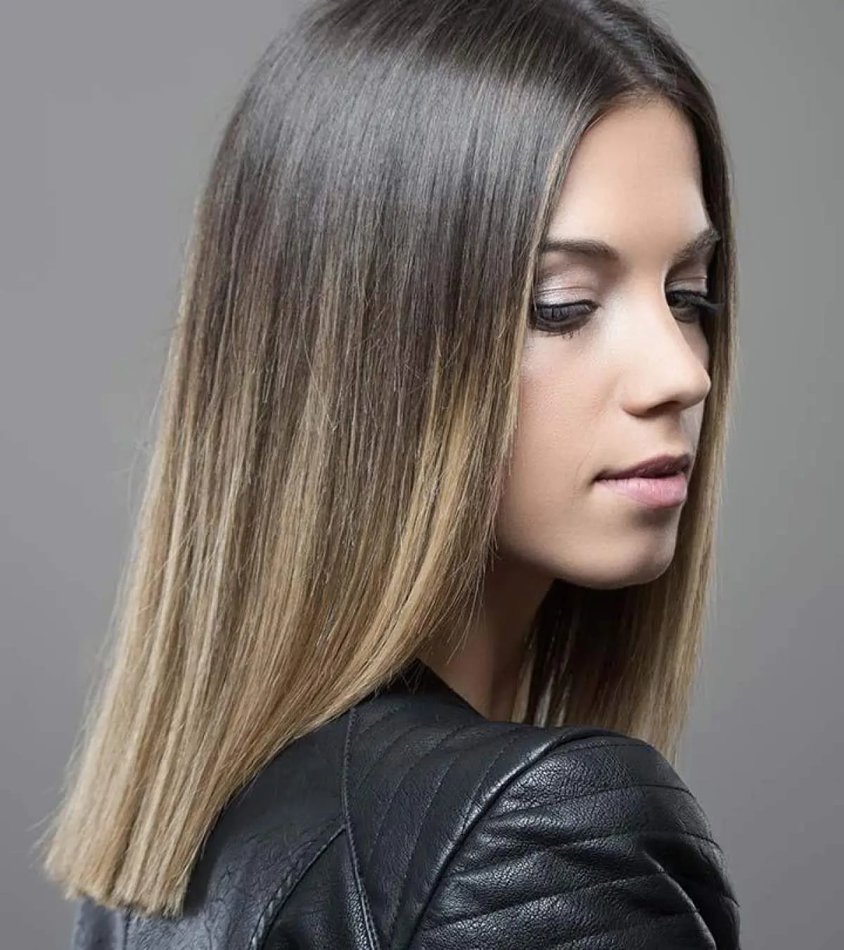 Mid-Back Hair With Seamless Warm Blonde Ombré — Simple Ombré Hair
