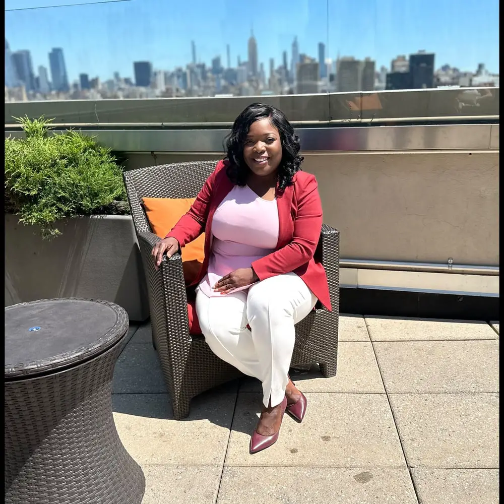 Red Blazer with Pink Top and White Trousers Red Blazer with Pink Top and White Trousers — Simple Outfits for Curvy