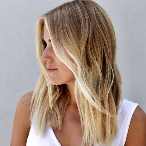 Layered Dark Blonde Long Bob Layered Dark Blonde Long Bob — Simple Oval Face Haircuts