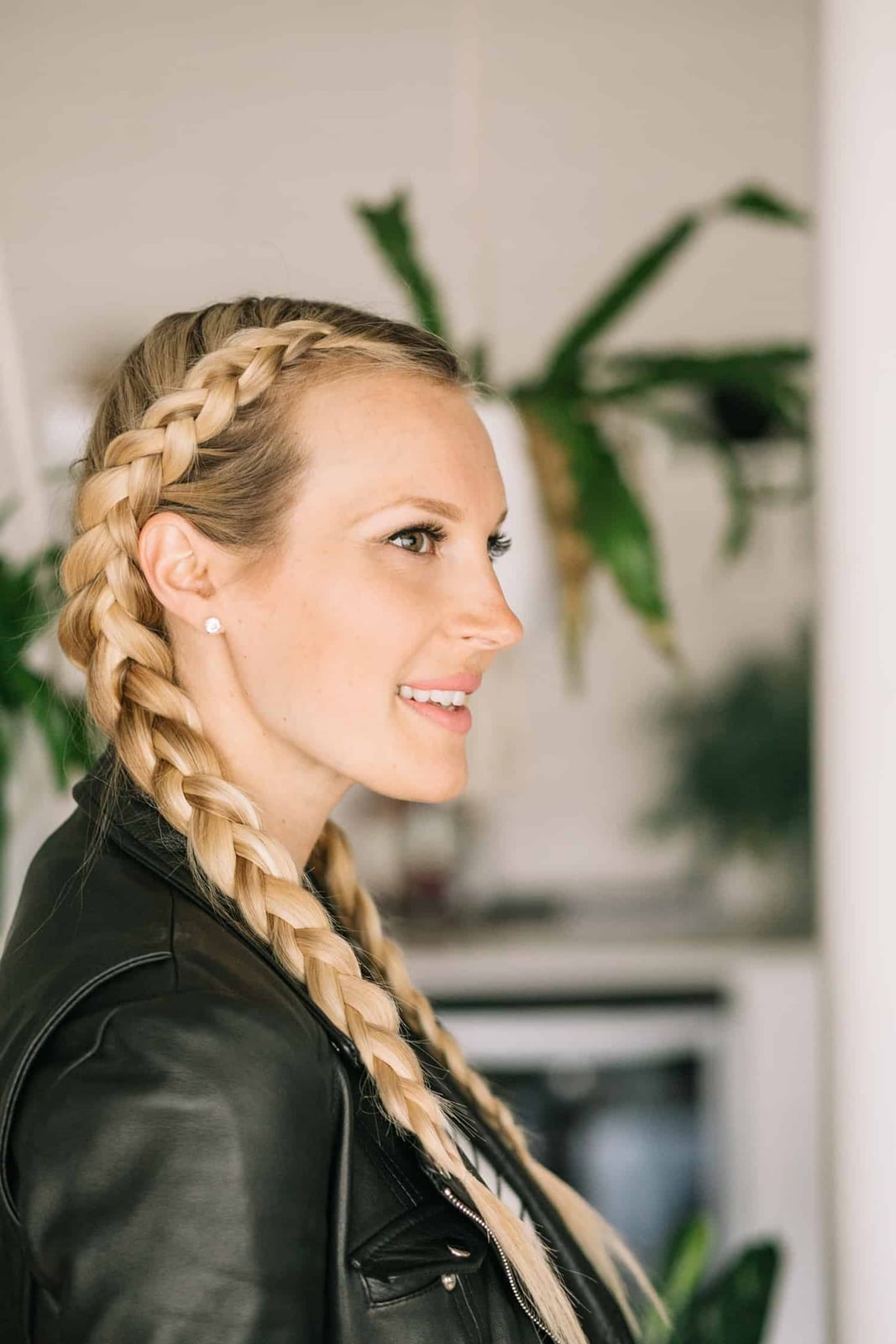 Blonde Dutch Braids With Wavy Texture Blonde Dutch Braids With Wavy Texture — Simple Parts Braids