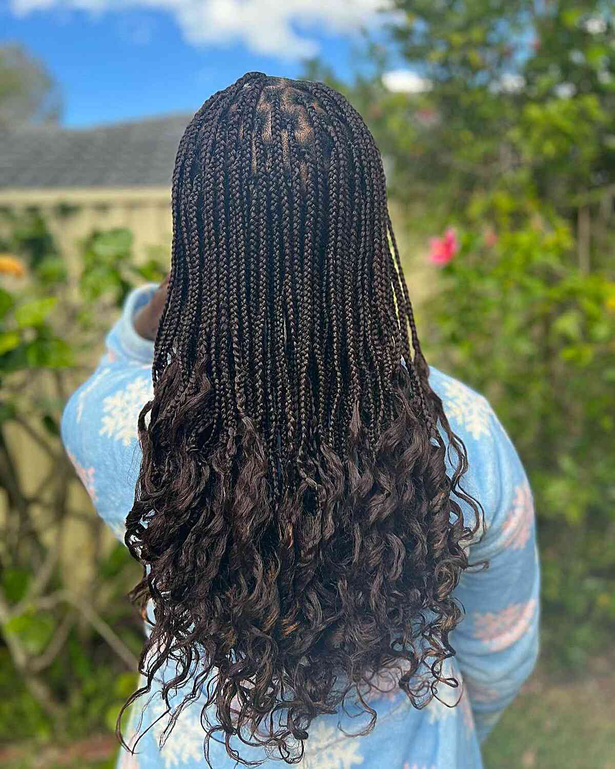 Long Knotless Box Braids With Wavy Ends Long Knotless Box Braids With Wavy Ends — Simple Parts Braids