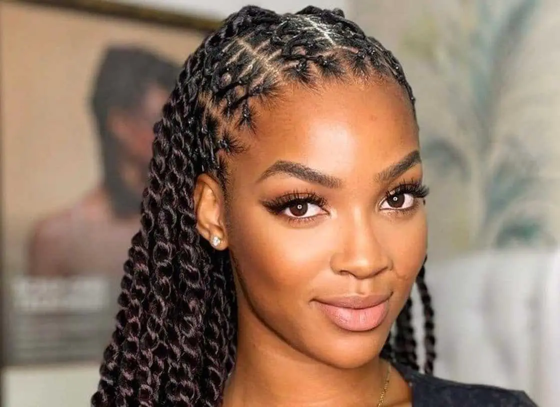 Neat Shoulder Length Dark Brown Twists, Wavy — Simple Passion Twists Hairstyles
