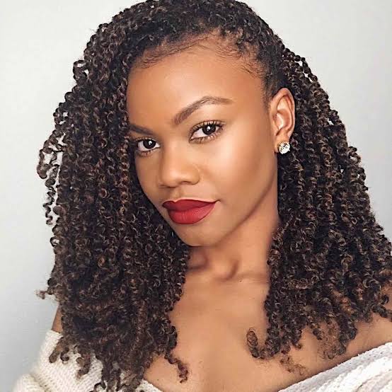 Shoulder Length Dark Brown Passion Twists — Simple Passion Twists Hairstyles
