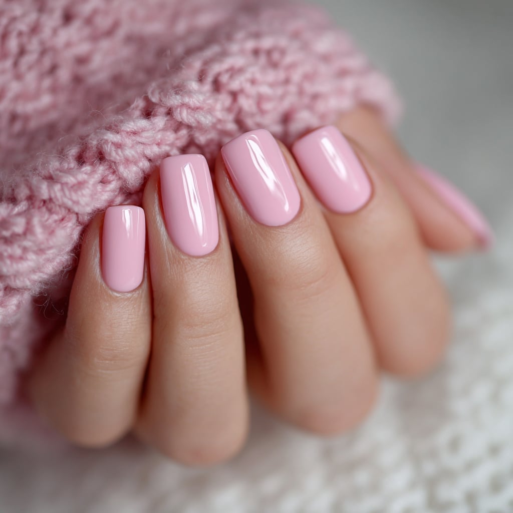 Sheer Pink French Tips Short Square Nails Sheer Pink French Tips Short Square Nails — Simple Pink Nail Colors