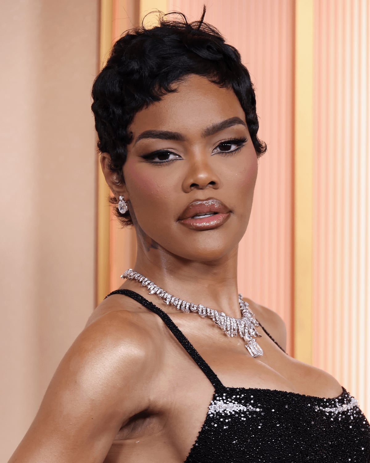 Wet Look Curly Pixie Wet Look Curly Pixie — Simple Pixie Bob Haircut