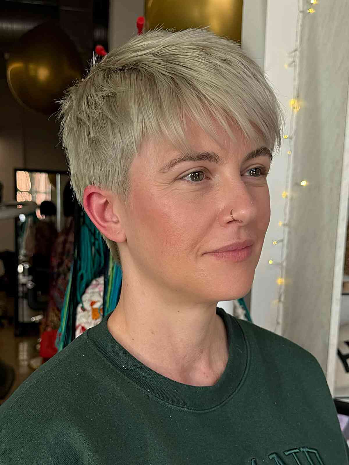 Ash Blonde Layered Pixie — Simple Pixie Haircuts