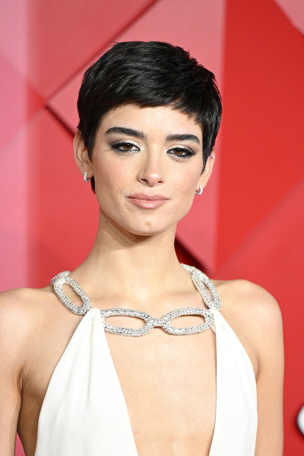Textured Dark Brown Pixie with Side Fringe — Simple Pixie Haircuts
