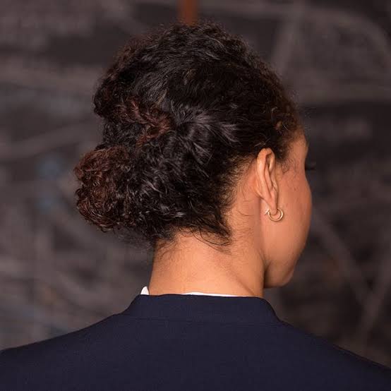 Shoulder Length Textured Curly Updo Shoulder Length Textured Curly Updo — Simple Professional Hairstyles