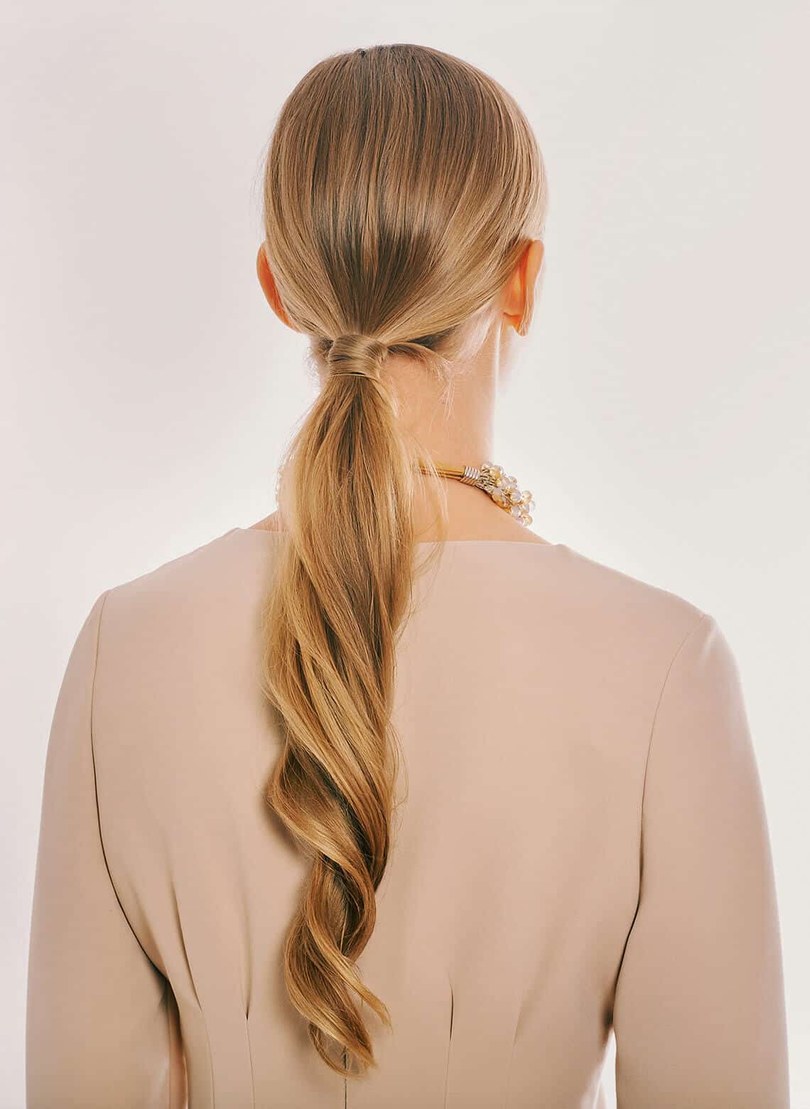 Mid-Back Sleek Low Ponytail Mid-Back Sleek Low Ponytail — Simple Professional Hairstyles