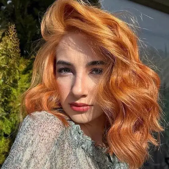 Strawberry Blonde Collarbone Blowout — Simple Red Hair Colors
