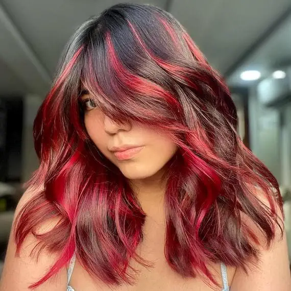 Black With Vibrant Red Highlights — Simple Red Highlights