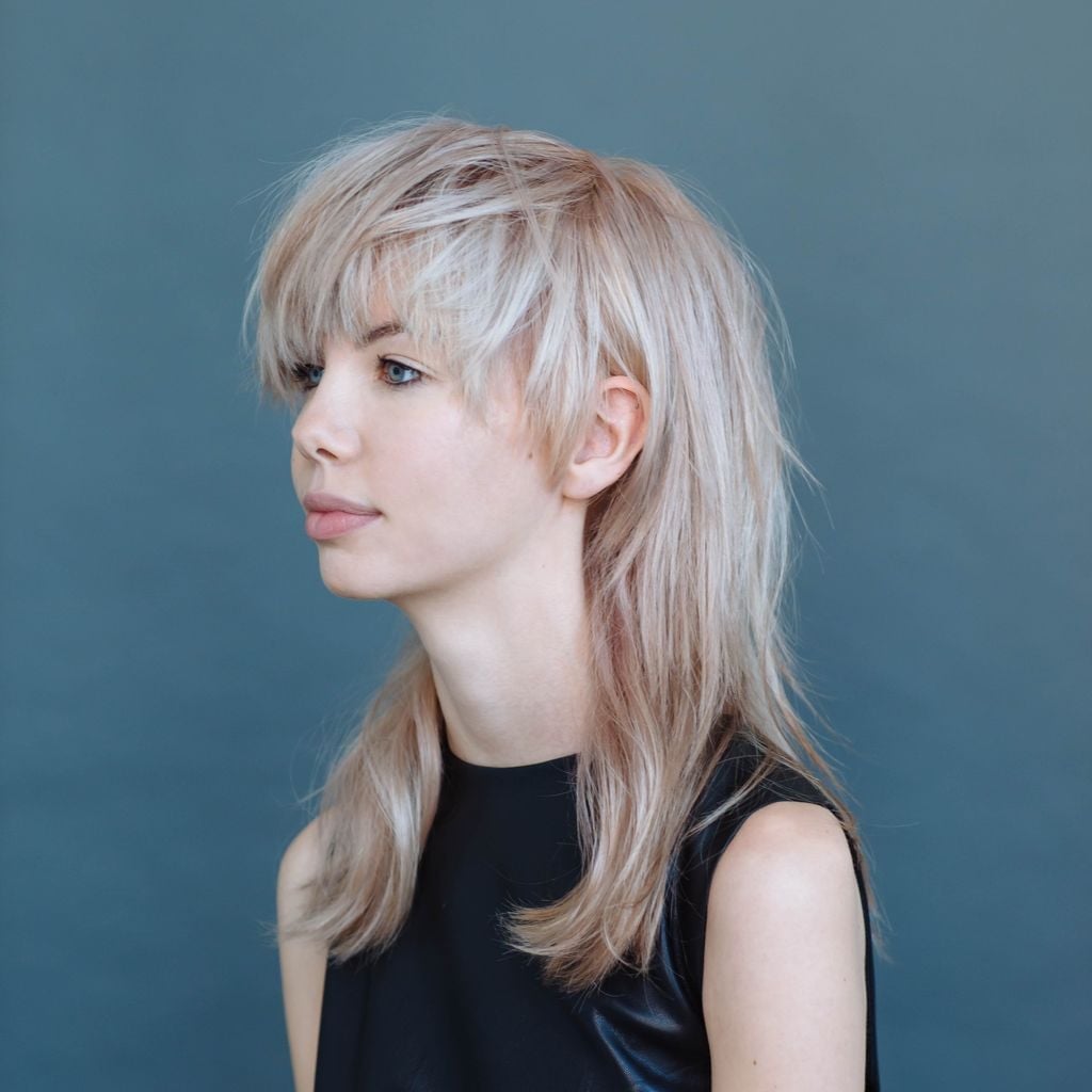 Dark Brown Collarbone Shag With Curtain Bangs, Office-Safe Version — Simple Shag Haircut