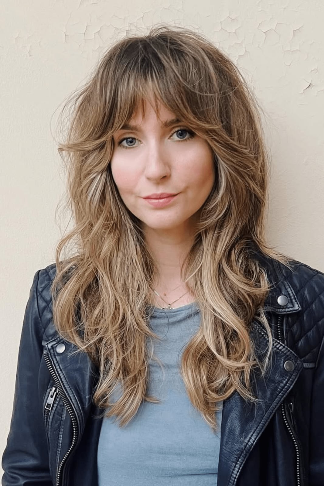 Ash Blonde Mid-Back Shag With Lived-In Color Ash Blonde Mid-Back Shag With Lived-In Color — Simple Shag Hairstyles