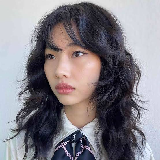 Collarbone Shag With Side Part And Wispy Bangs Collarbone Shag With Side Part And Wispy Bangs — Simple Shag Hairstyles