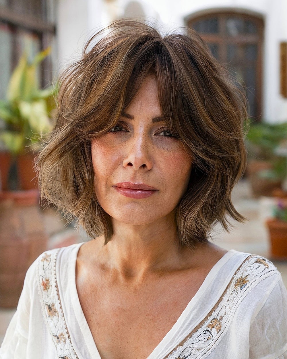 Collarbone Shaggy Bob Face Framing Layers Collarbone Shaggy Bob Face Framing Layers — Simple Shaggy Bob
