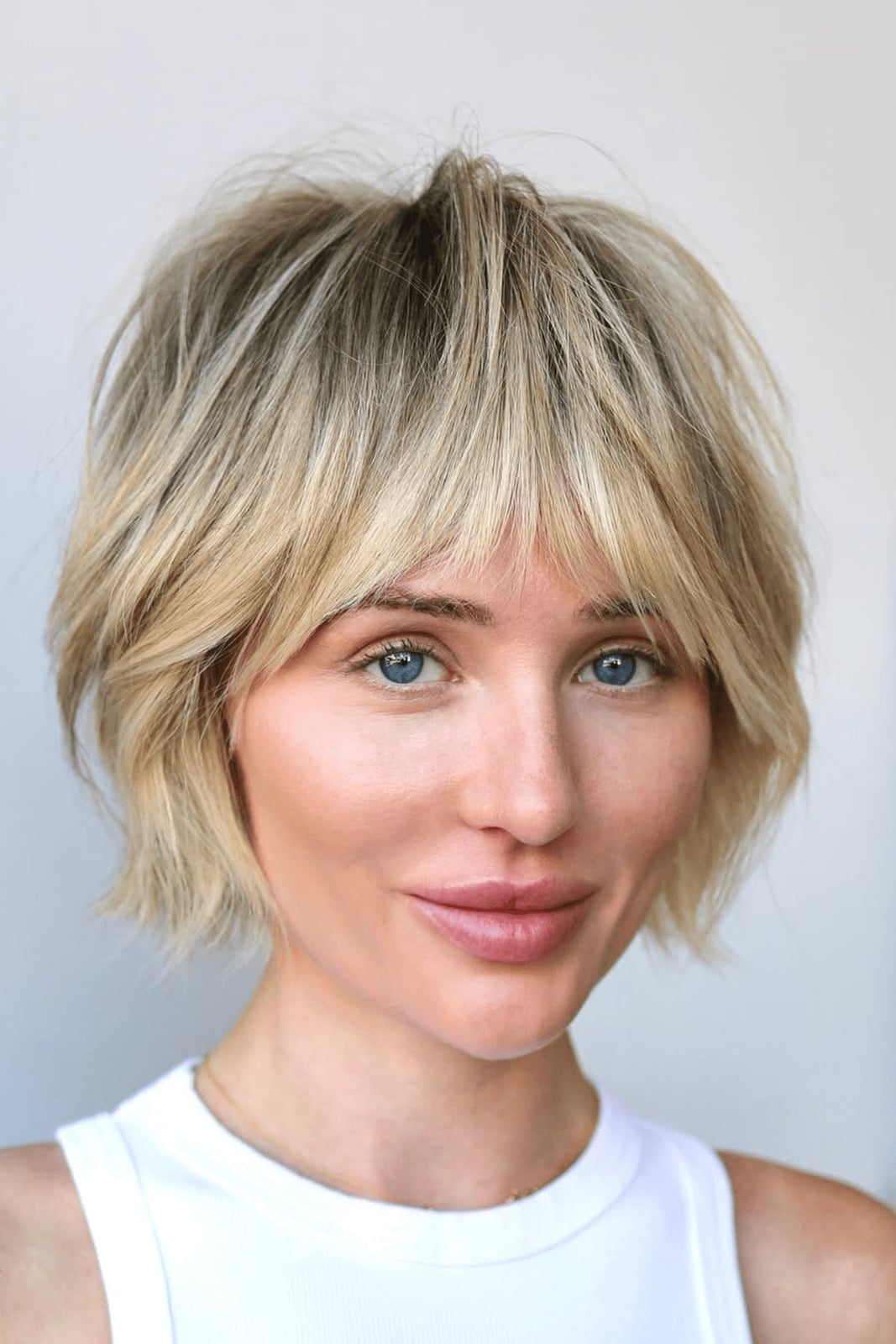 Ash Blonde Shaggy Bob With Tousled Finish — Simple Shaggy Bob Haircut