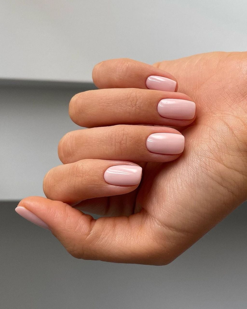 Sheer Pinky Nude Short Square Jelly Nails Sheer Pinky Nude Short Square Jelly Nails — Simple Sheer Nails