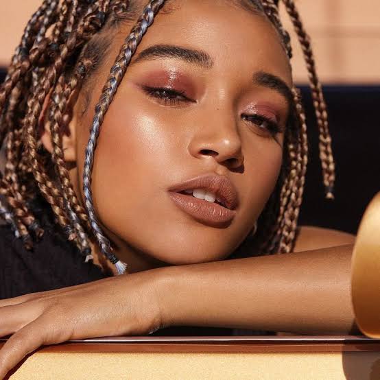 Black Collarbone Box Braids Bob — Simple Short Braids