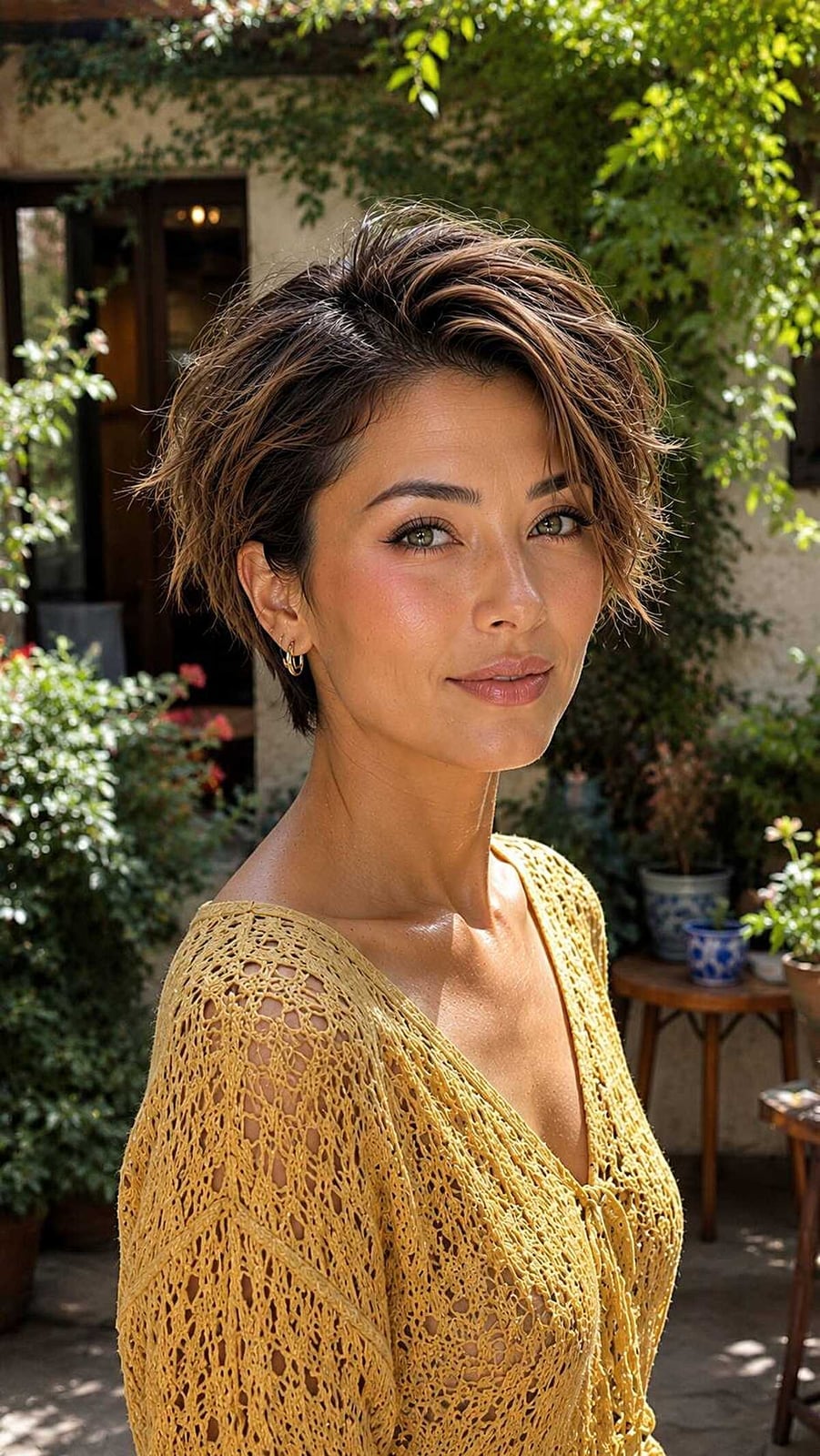 Yellow Crochet Top Side Part Yellow Crochet Top Side Part — Simple Side Part